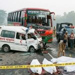 ফরিদপুরের শংকরপাশায় বাস-অ্যাম্বুলেন্স সংঘর্ষে ৫ জন নিহত