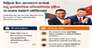 দিল্লিকে চীন–বাংলাদেশ সম্পর্ককে শুধু ভূরাজনৈতিক প্রতিযোগিতা না দেখার&hellip;