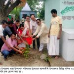 আদমদীঘিতে বিভিন্ন মন্দির-দেবালয়ে বৃক্ষ রোপন