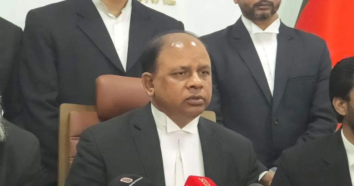 আওয়ামী লীগের করা আইনেই দলটির বিচার করা সম্ভব: চিফ প্রসিকিউটর