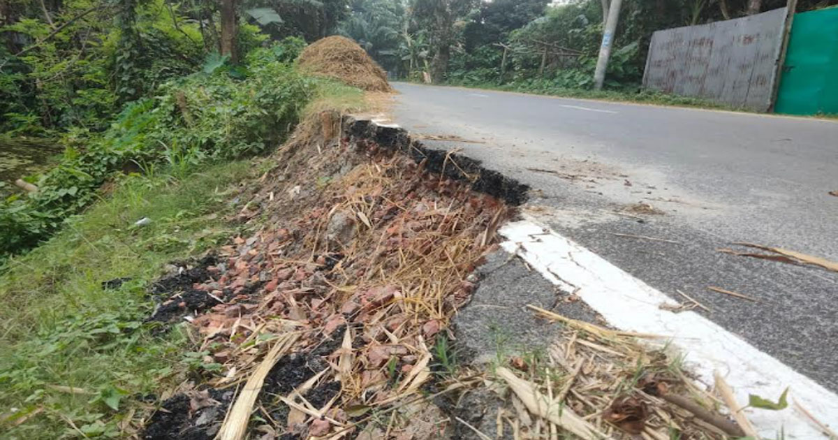 কোটি টাকা ব্যয়ে নির্মাণ, ছয় মাসেই ভাঙন কাউনিয়ার টেপামধুপুর সড়কে চরম ক্ষোভ ও দ্রুত সংস্কারের দাবি