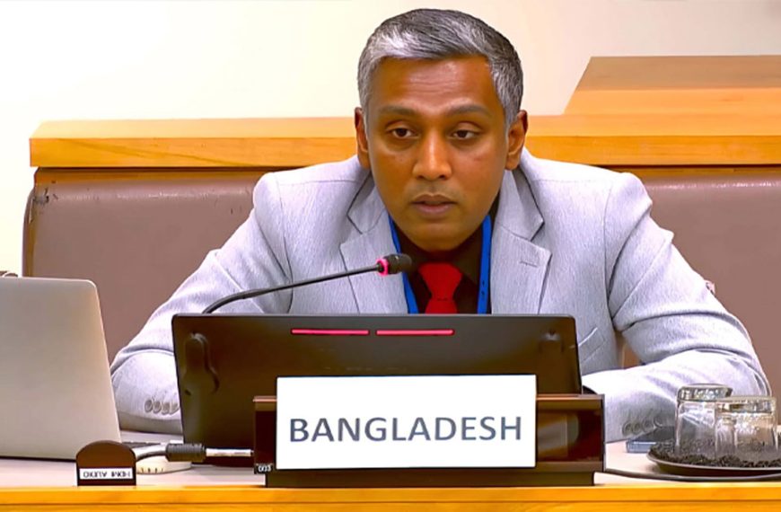 জাতিসংঘ ফোরামে জলবায়ু সহনশীলতা ও উদ্ভাবনী নির্ভর উন্নয়নের উপর গুরুত্বারোপ বাংলাদেশের