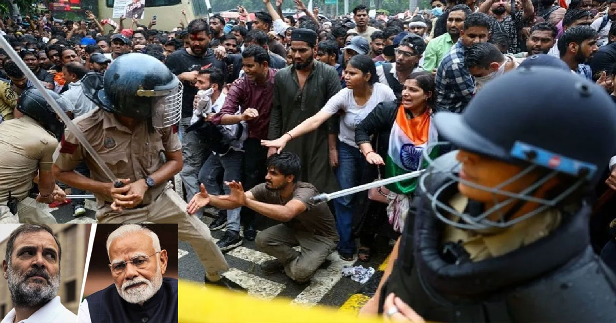 মোদি ও রাহুল গান্ধীর মধ্যে তীব্র বাকযুদ্ধ, আন্দোলনে উত্তপ্ত ভারত