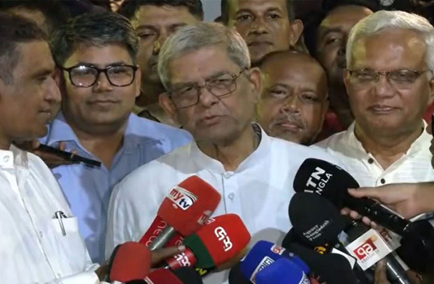রাষ্ট্রপতি নির্বাচনের সিদ্ধান্ত বিএনপির চেয়ারম্যানের ওপর ন্যস্ত করা হয়েছে: মির্জা ফখরুল