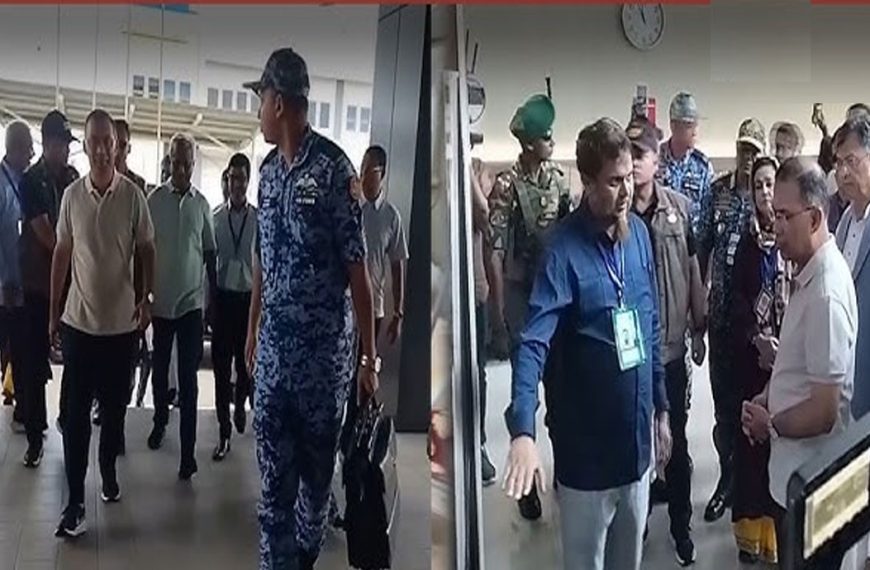 মাতারবাড়ি গভীর সমুদ্রবন্দর পরিদর্শনে প্রধানমন্ত্রী
