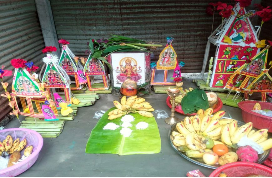 আদমদীঘিতে মা মনসা দেবীর পুজা অনুষ্ঠিত