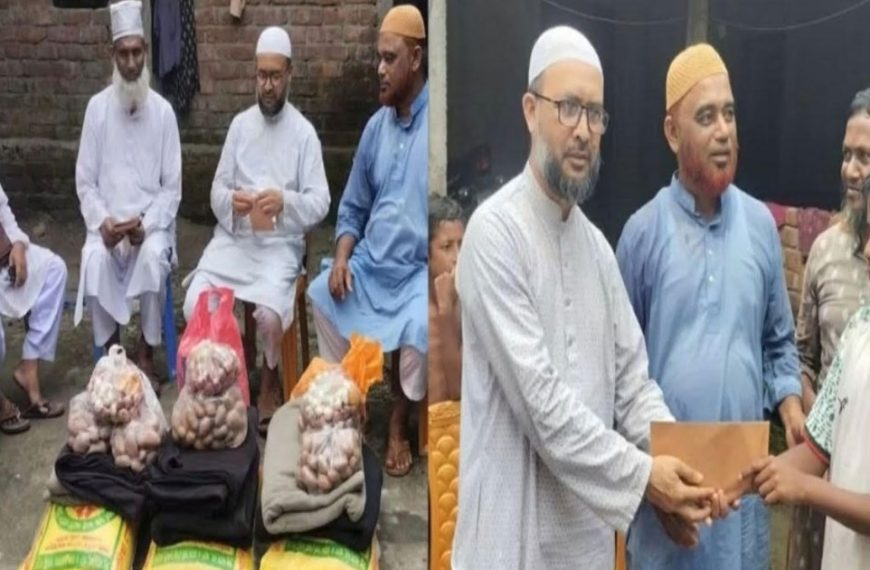 পঞ্চগড়ে অগ্নিকান্ডে ক্ষতিগ্রস্ত পরিবারের মাঝে জামাযাতে ইসলামীর ত্রাণ সামগ্রী বিতরণ