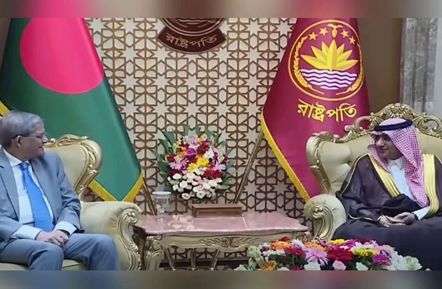 রাষ্ট্রপতির সঙ্গে সৌদি রাষ্ট্রদূতের সৌজন্য সাক্ষাৎ