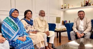 প্রধানমন্ত্রীর পক্ষ থেকে অভিনেত্রী বাঁধনের বাসায় পররাষ্ট্র প্রতিমন্ত্রী