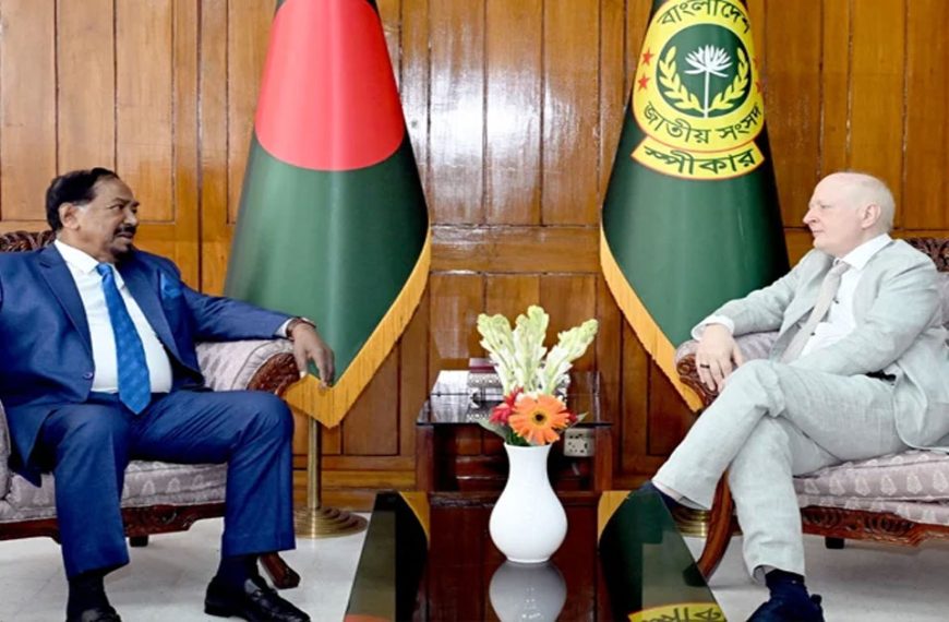 স্পিকারের সাথে জার্মান রাষ্ট্রদূতের সাক্ষাৎ, গণতন্ত্র পুনর্গঠনের আশ্বাস