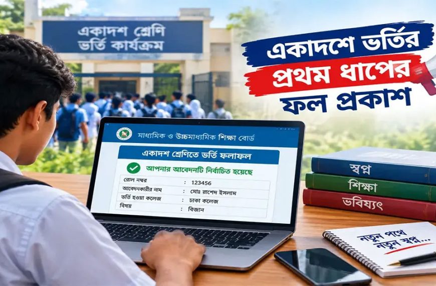 একাদশ শ্রেণির ভর্তি ফল প্রকাশ, ক্লাস শুরুর তারিখ পরিবর্তন একাদশে ভর্তি