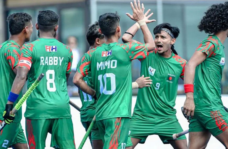শ্রীলঙ্কাকে হারিয়ে এশিয়ান গেমসে বাংলাদেশ হকির প্রথম জয়