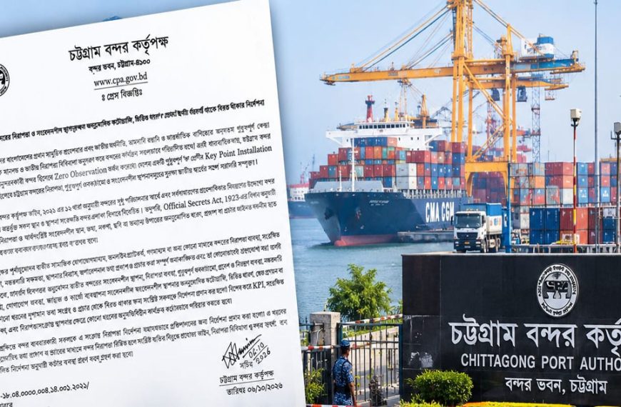 অনুমতি ছাড়া চট্টগ্রাম বন্দরের কোনো ছবি, ভিডিও ও তথ্য প্রকাশে নিষেধাজ্ঞা