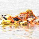 দুর্গাপুর্জার উপত্তিস্থল রাজশাহীর তাহেরপুরে সিদুর শুভক্ষণে প্রতিমা বিসর্জন