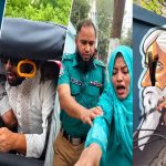 বিশ্বকবি রবীন্দ্রনাথের গ্রাফিতিতে কালি, আটক চারজনের নামে রাষ্ট্রবিরোধী মামলা