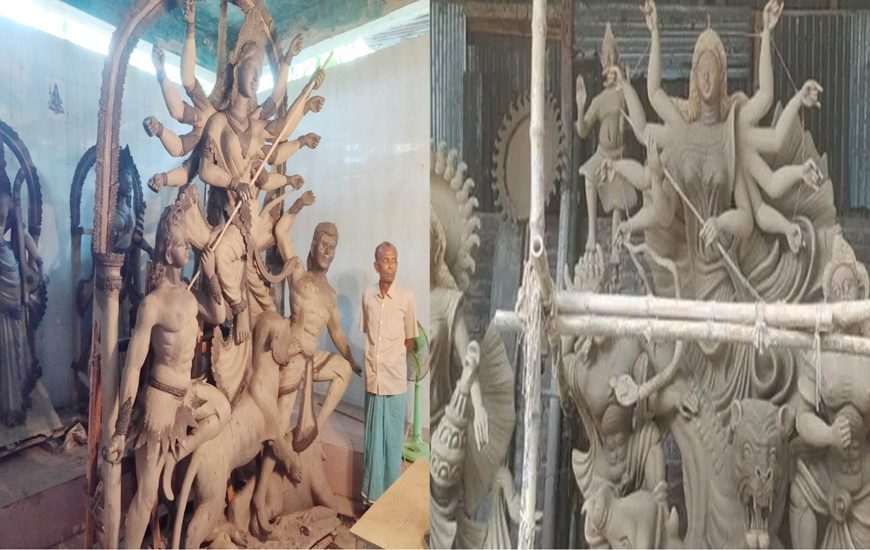 কাউনিয়ায় ৭৫ পূজামণ্ডপে চার স্তরের নিরাপত্তা