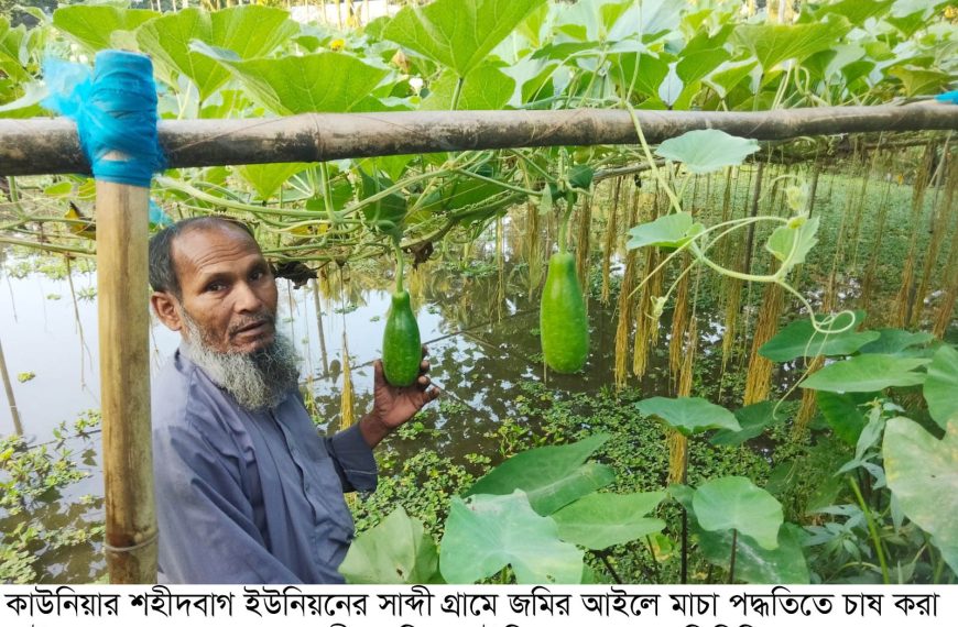 কম খরচে বাড়তি আয়ে খুশি কাউনিয়ার মোক্তার আলী