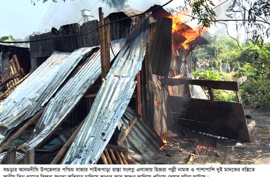 আদমদীঘিতে মাদকের বস্তিতে স্থানীয়দের অভিযান, স্বস্তিতে…