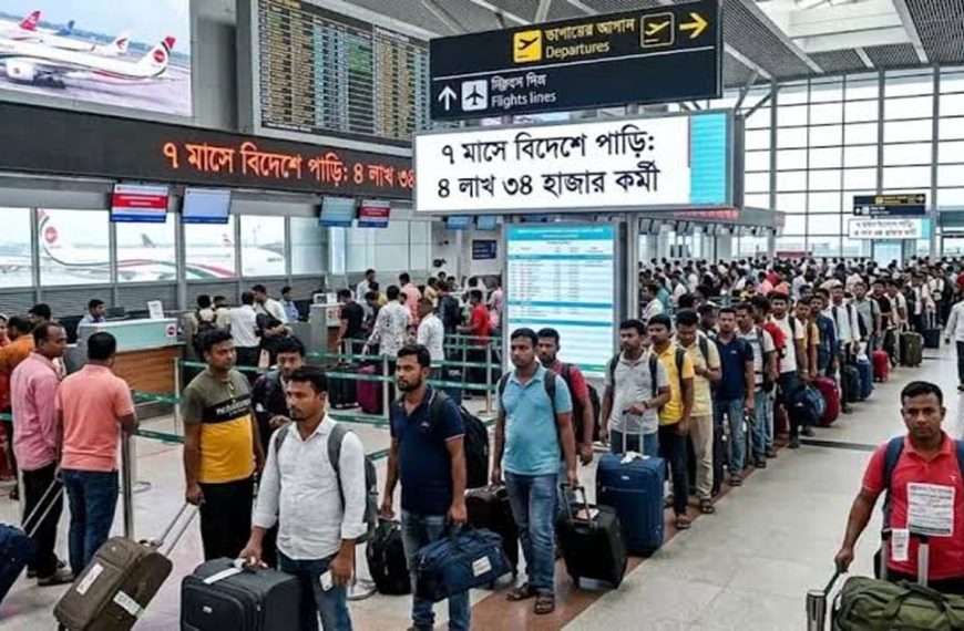 ৬ মাসের কিছু বেশি সময়ের মধ্যে বিদেশে পাড়ি জমিয়েছেন ৪৩২৭৮৬ কর্মী