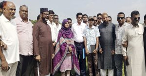 জাতীয় ক্রীড়া পরিষদের প্রকৌশলীর সান্তাহার স্টেডিয়াম পরিদর্শন