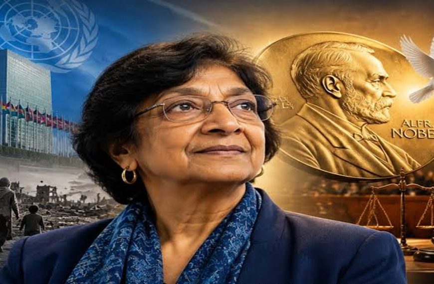 নোবেল শান্তি পুরস্কার পেলেন নাভি পিল্লাই