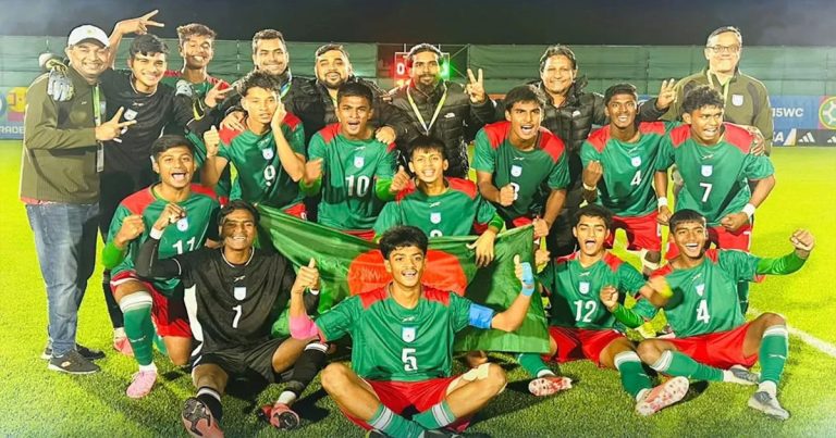 গ্যাবনকে হারিয়ে বিশ্বকাপের ফাইনালে বাংলাদেশ
